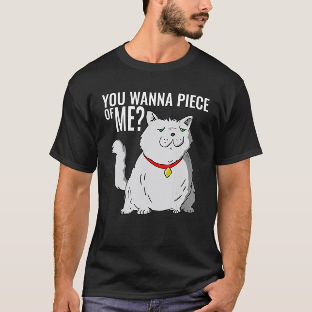 Fat Fluffy Cat T-Shirt (Front)