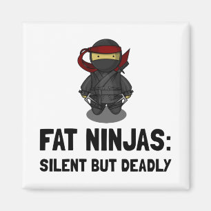 Fat Ninja Magnet