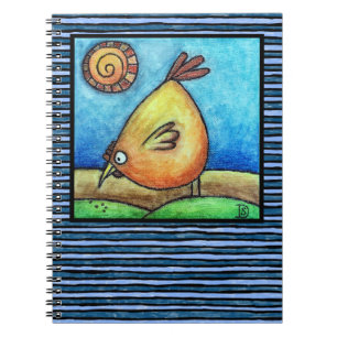 Fat Orange Bird Notebook