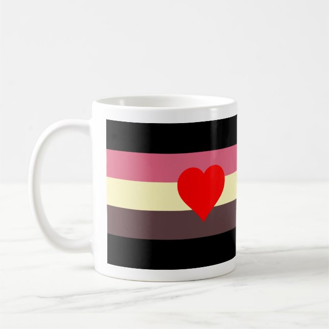 Fat Pride Flag Coffee Mug (Left)