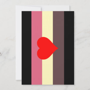 Fat Pride Flag Holiday Card