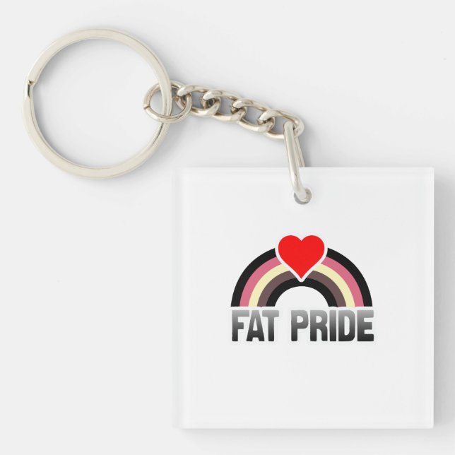 Fat Pride Key Ring (Front)