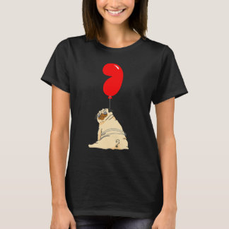 Fat Pug 7th Birthday Kids Balloon Party T-Shirt