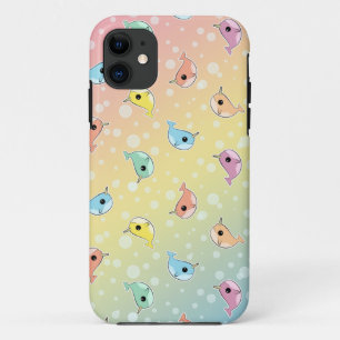 Fat Rainbow Narwhal Pattern Case-Mate iPhone Case