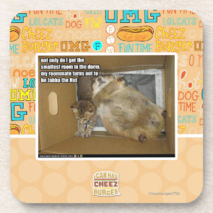 Fat roommate coaster