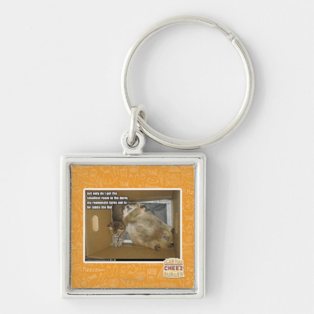 Fat roommate key ring (Front)