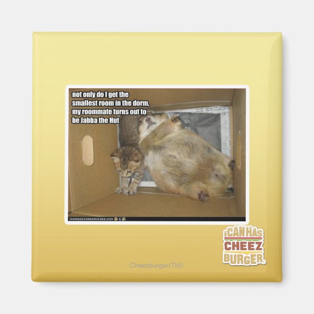 Fat roommate magnet (Front)