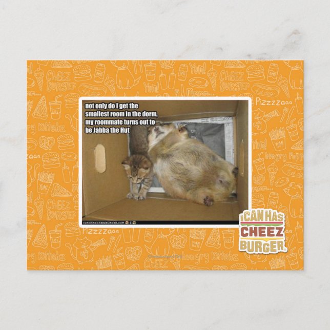 Fat roommate postcard (Front)