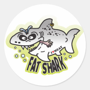 Fat Shark Classic Round Sticker