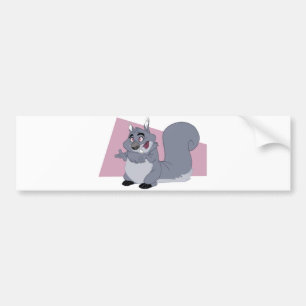 Fat Squirrel Bumper Sticker