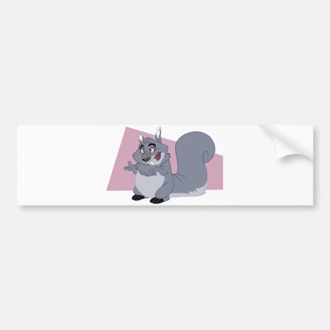 Fat Squirrel Bumper Sticker (Front)