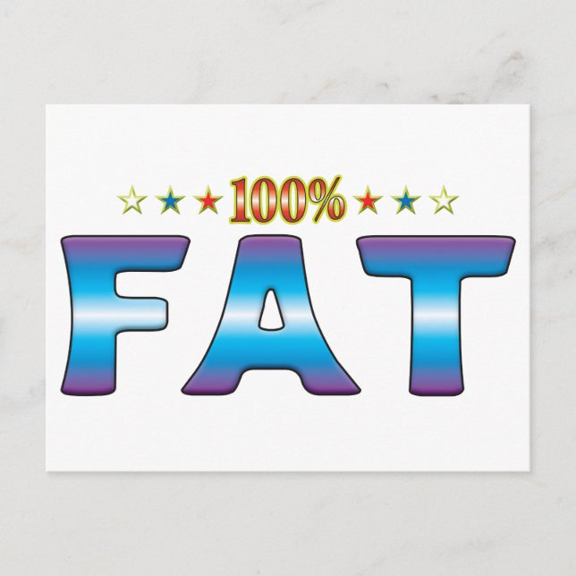 Fat Star Tag v2 Postcard (Front)