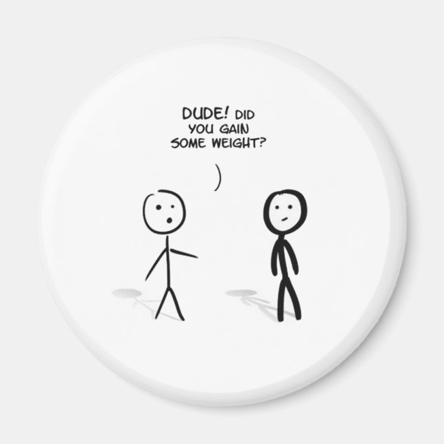 Fat stick guy magnet (Front)