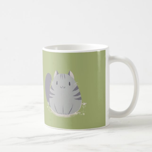 Fat Tabby Cat Mug (Right)