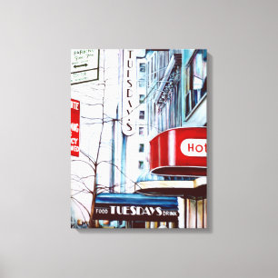 Fat Tuesdays Eve. New York City Canvas Print