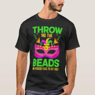 Fat Tuesdays Throw Me The Beads Mardi Gras New Orl T-Shirt