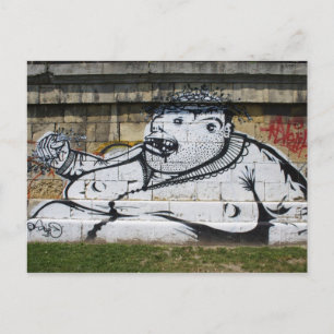Fat White Man Postcard