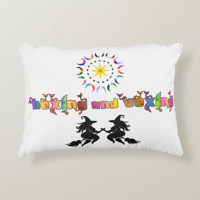 Fat Witches and Queer Moons Decorative Cushion (Front)