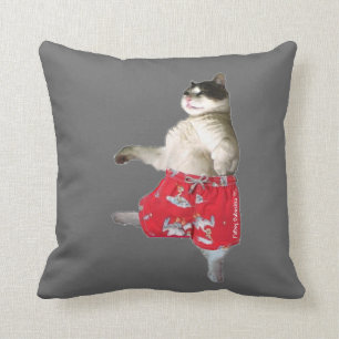 FATBOY BABUSHKA IN SWIMSUIT PILLOW