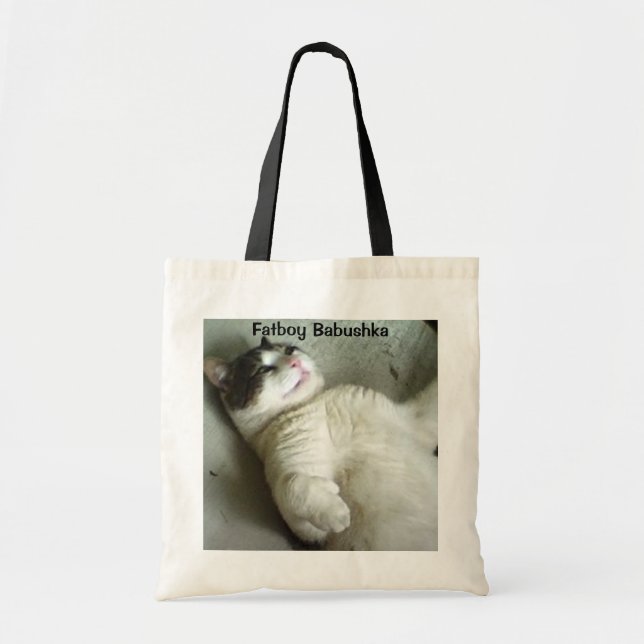 Fatboy Babushka lying down Tote Bag (Front)