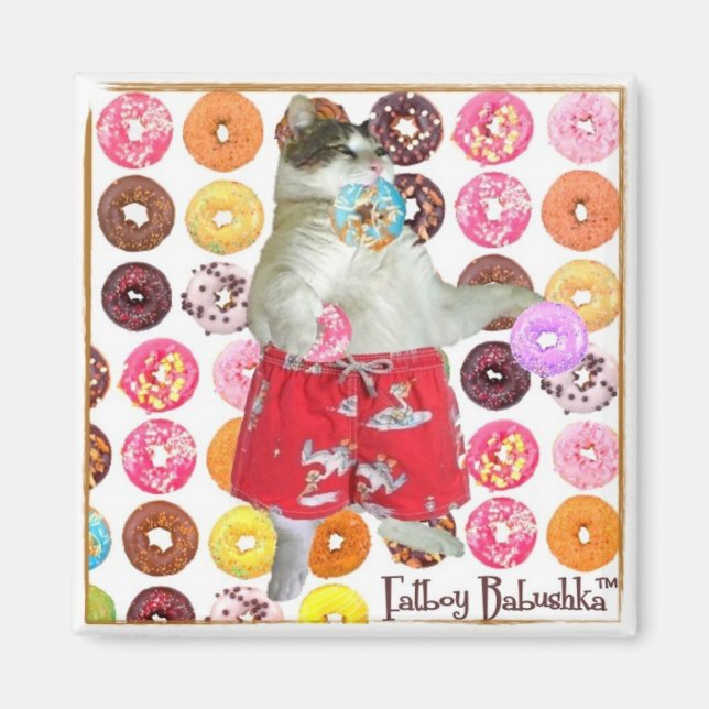 FATBOY DONUT MAGNET (SQUARE) (Front)