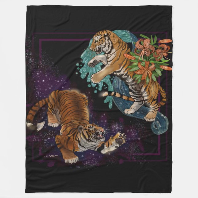 Fate in the Stars Tigers  Fleece Blanket (Front)