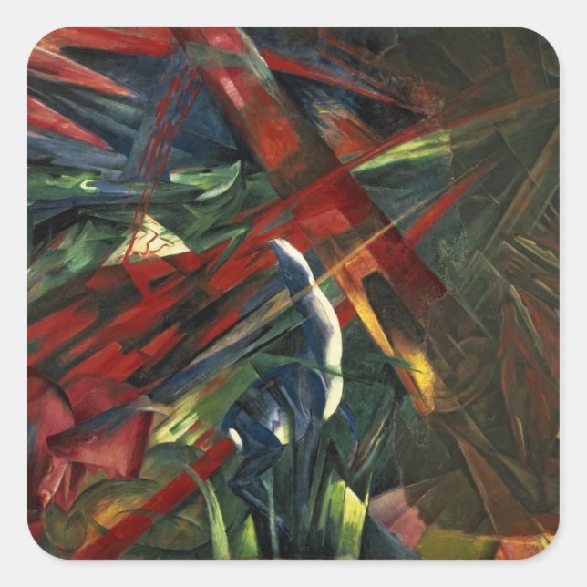 Fate of the Animals, 1913 Square Sticker (Front)