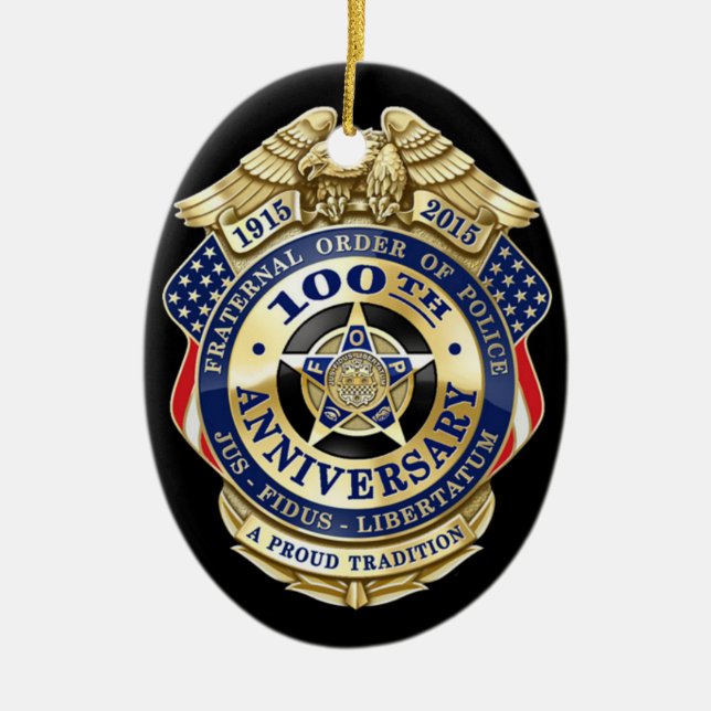 Faternal Order of Police Ornament (Front)