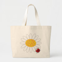 fatfatin Daisy & Ladybug Fun Cute Tote Bag
