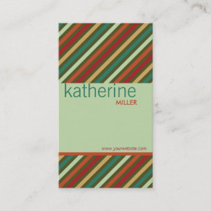 fatfatin Retro Stripes Pattern Profile Card
