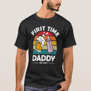 Father 2023 Pregnancy Announcement First Time Dadd T-Shirt