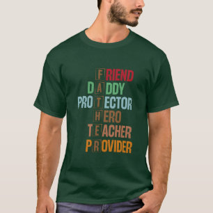 FATHER Acronym Design Meaningful Word Art T-Shirt