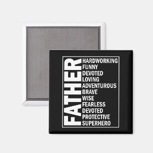 Father Adjective Fathers Day Cool Dad Definition Magnet