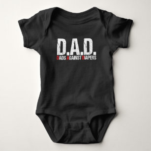 Father Against Diaper Toddler Dad Baby Problems Baby Bodysuit