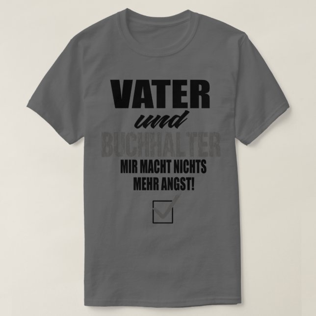 Father And Accountant T-Shirt (Design Front)