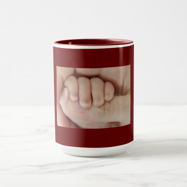 Father and Child Hand in Hand Mug (Center)