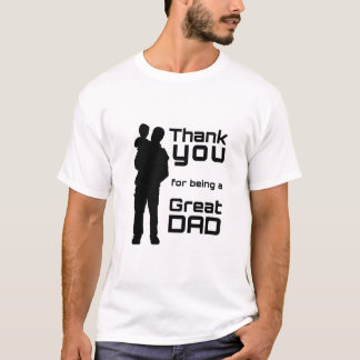 Father and Child Silhouette | Heartwarming Dad Gif T-Shirt