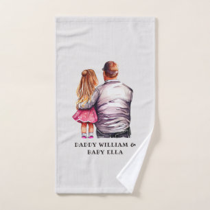Father and Daughter Bond (10) Bath Towel Set