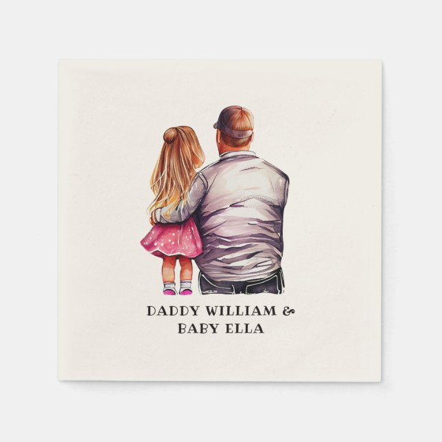 Father and Daughter Bond (10) Napkin (Front)