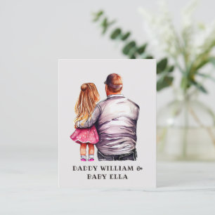 Father and Daughter Bond (10) Postcard
