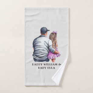 Father and Daughter Bond (12) Bath Towel Set