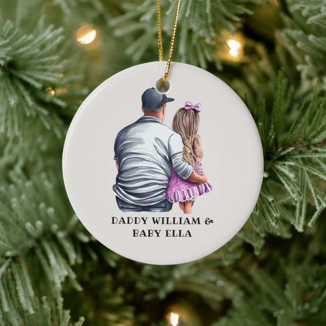 Father and Daughter Bond (12) Ceramic Tree Decoration (Tree)