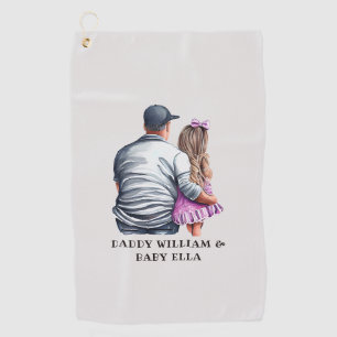 Father and Daughter Bond (12) Golf Towel