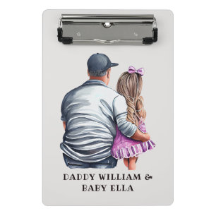 Father and Daughter Bond (12) Mini Clipboard