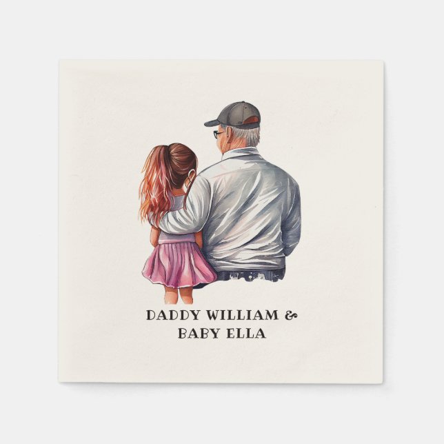 Father and Daughter Bond (14) Napkin (Front)
