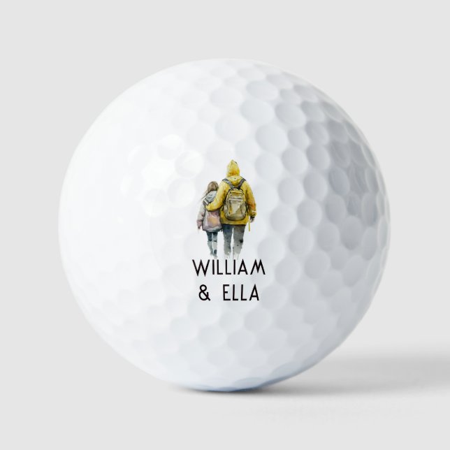 Father and Daughter Bond (2) Golf Balls (Front)
