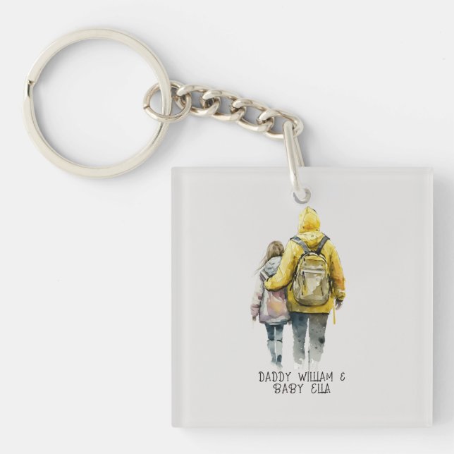 Father and Daughter Bond (2) Key Ring (Front)