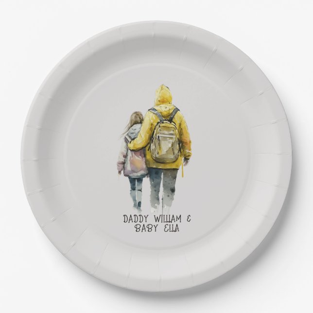 Father and Daughter Bond (2) Paper Plate (Front)