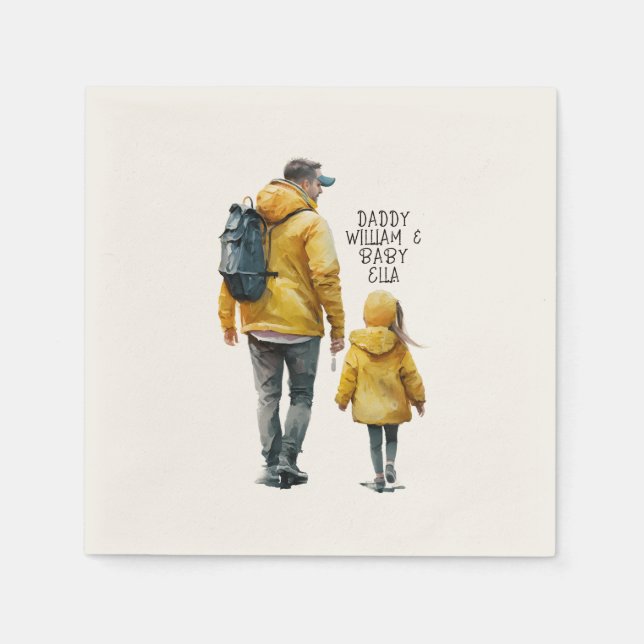 Father and Daughter Bond (3) Napkin (Front)
