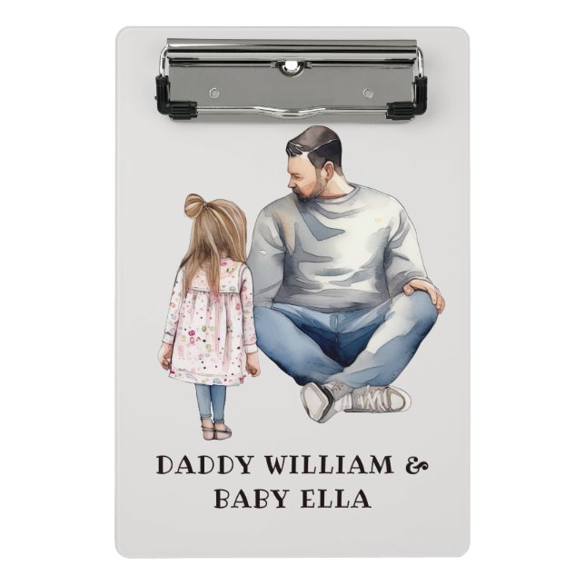 Father and Daughter Bond (4) Mini Clipboard (Front)